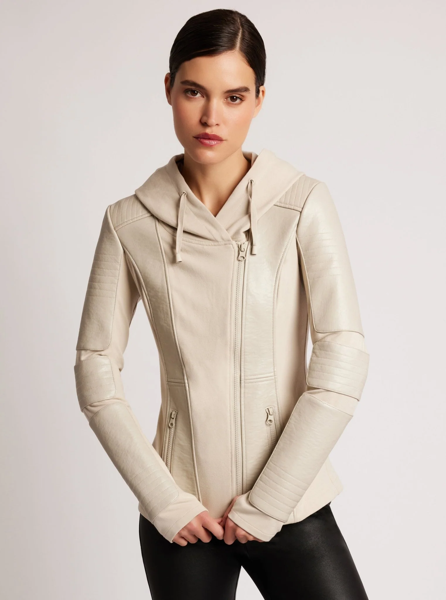 Asym Hooded Moto - Image 4