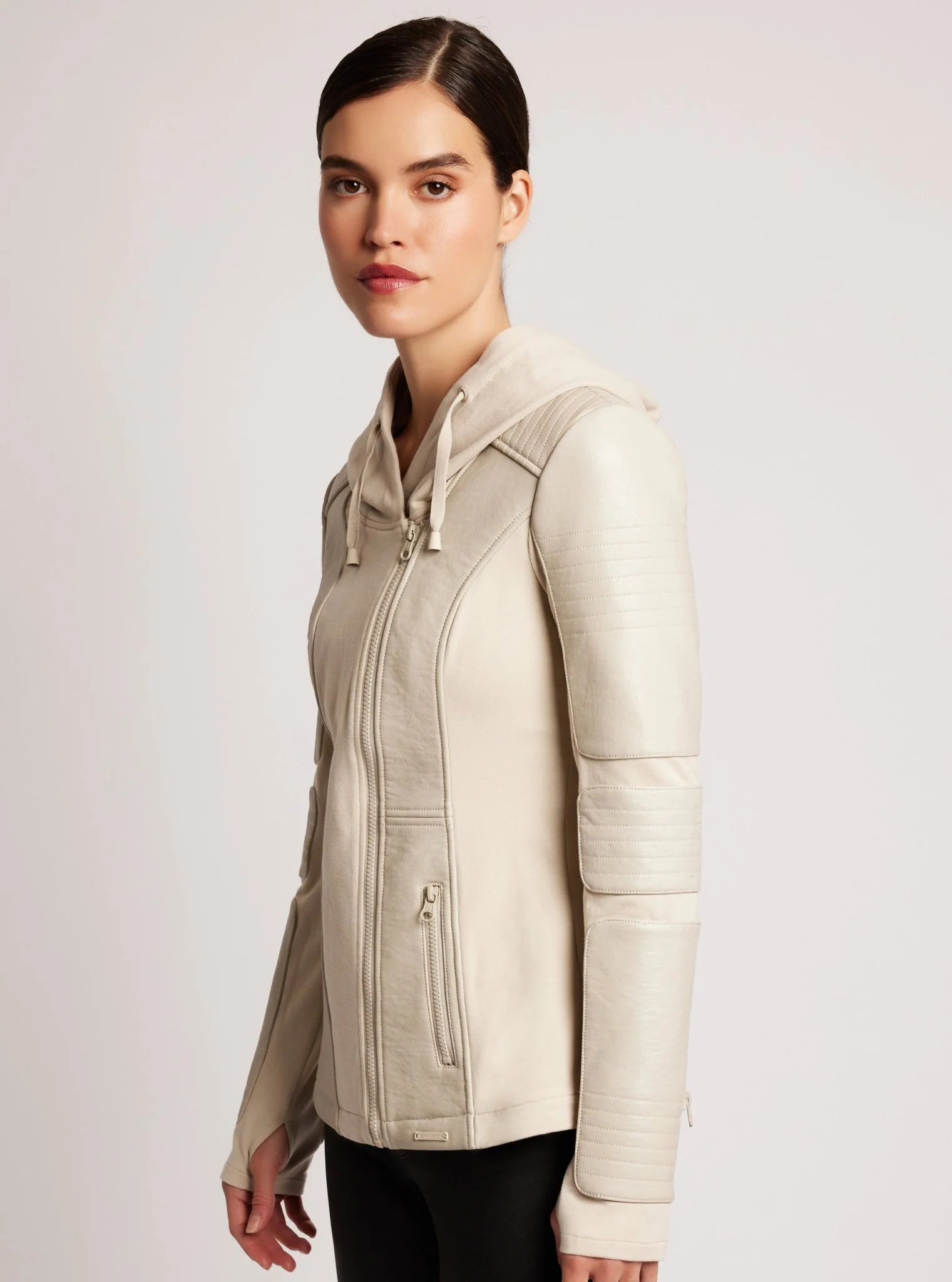 Asym Hooded Moto - Image 7