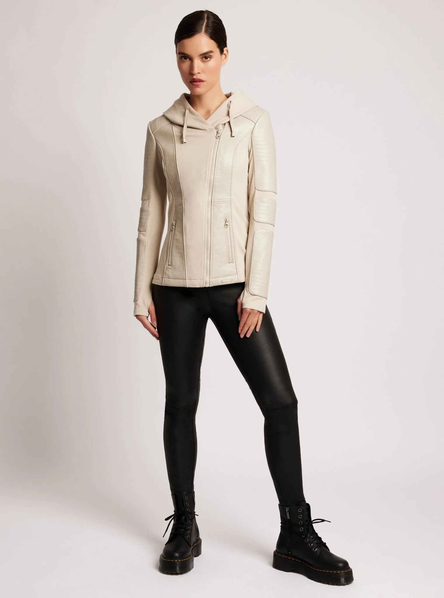 Asym Hooded Moto - Image 8