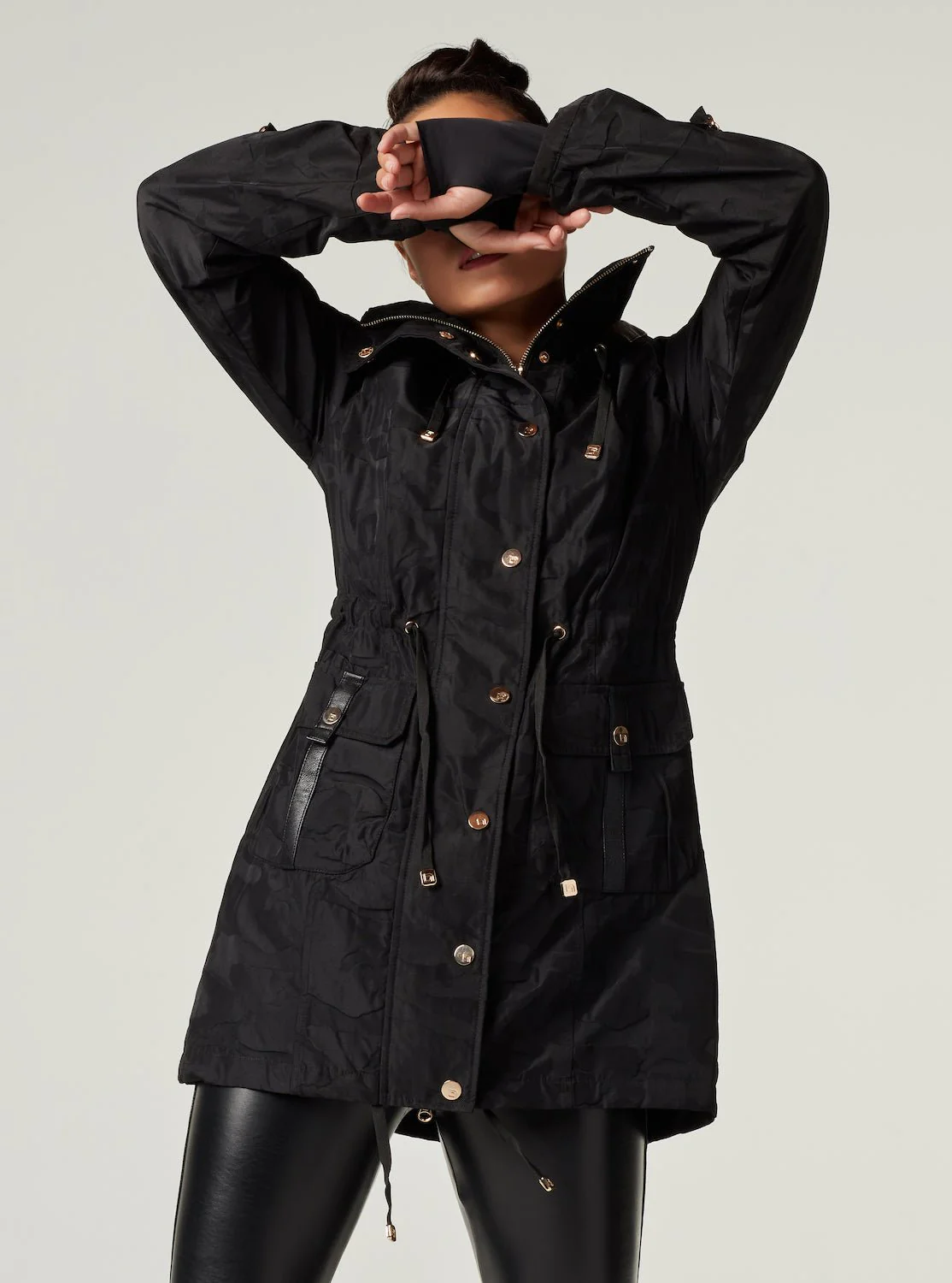 Camo Anorak Gold Collection - Black / Lt Gold Trims - Image 5