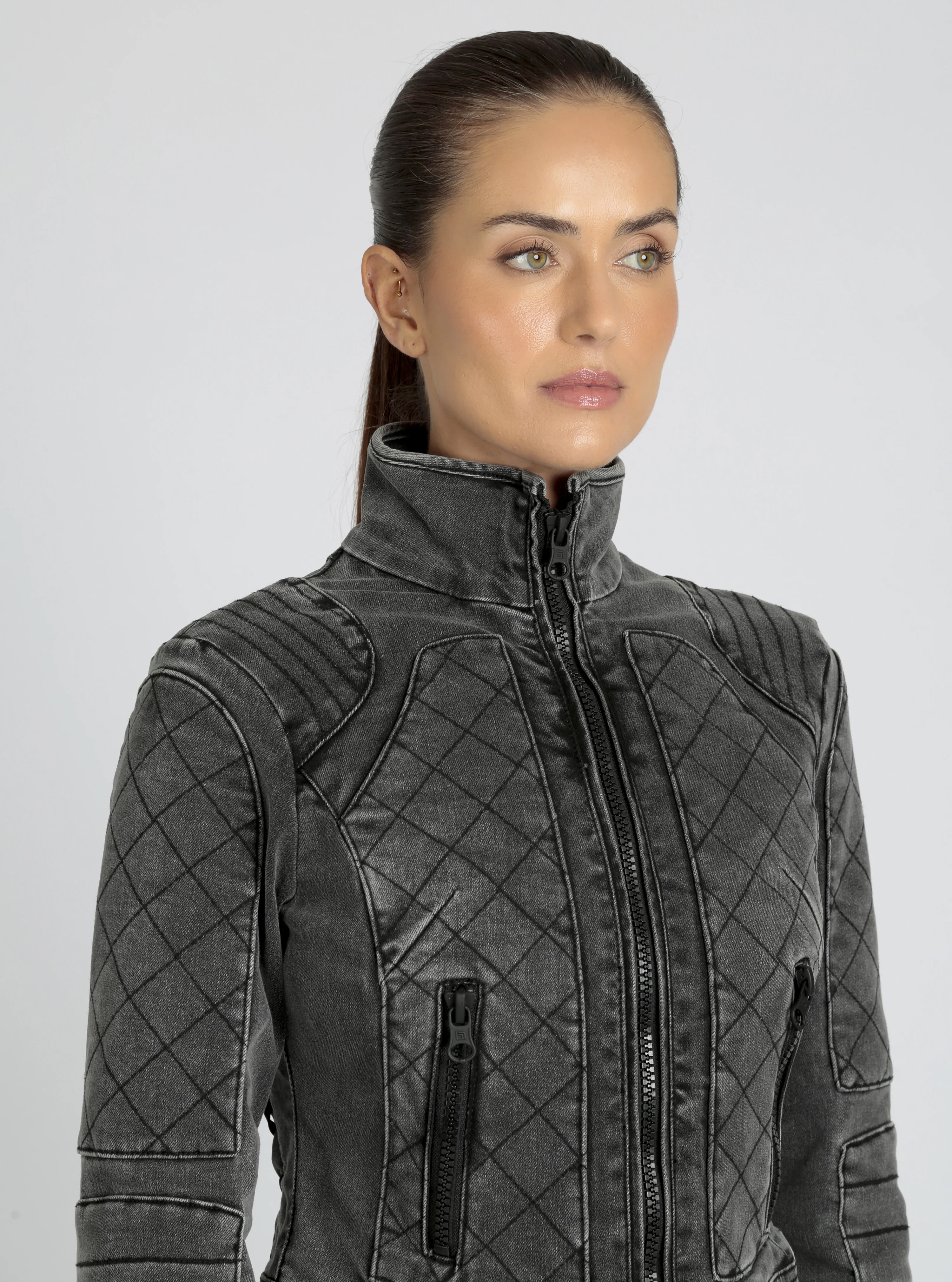 Denim Moto Jacket - Image 6