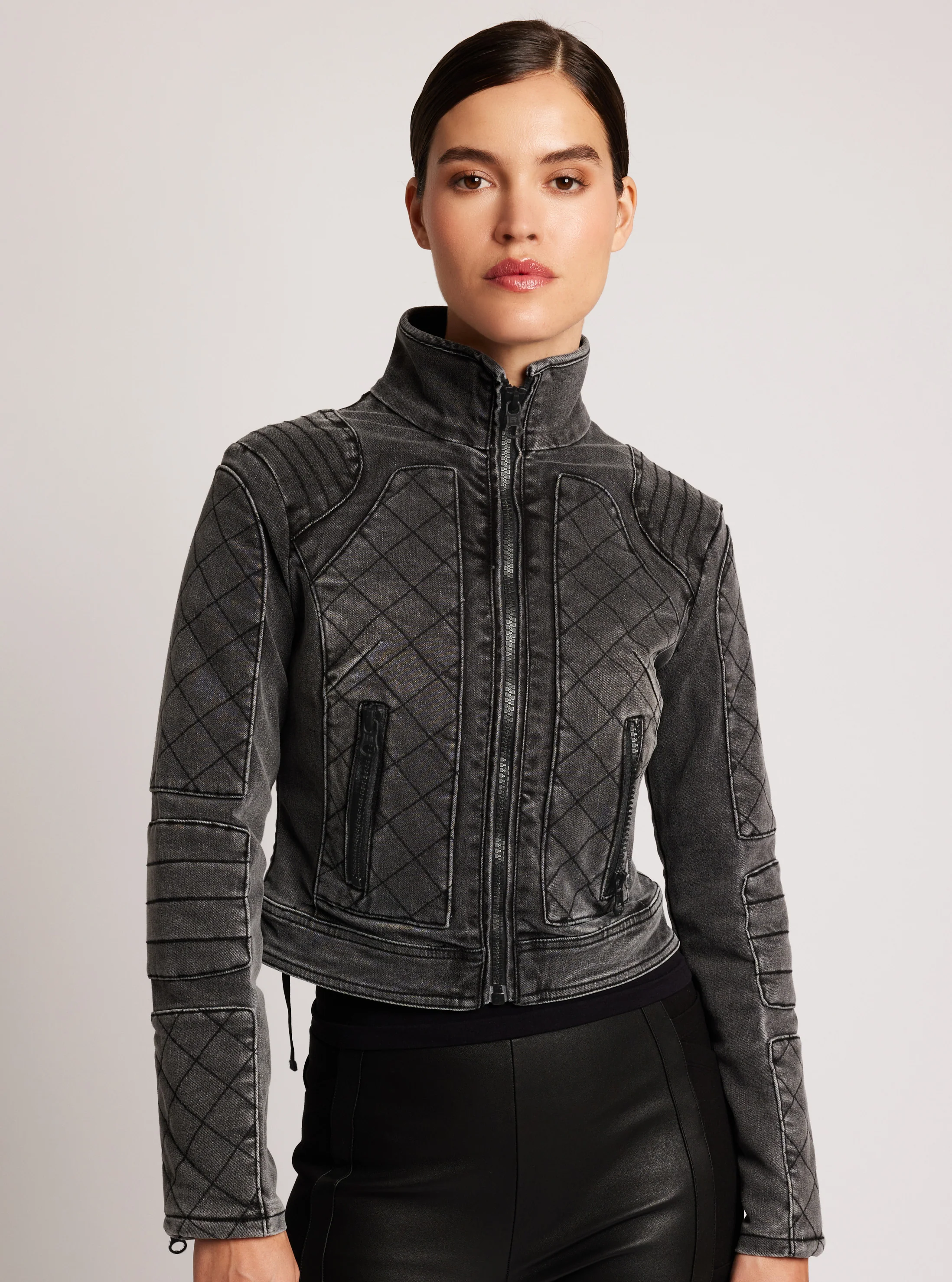 Denim Moto Jacket - Image 8