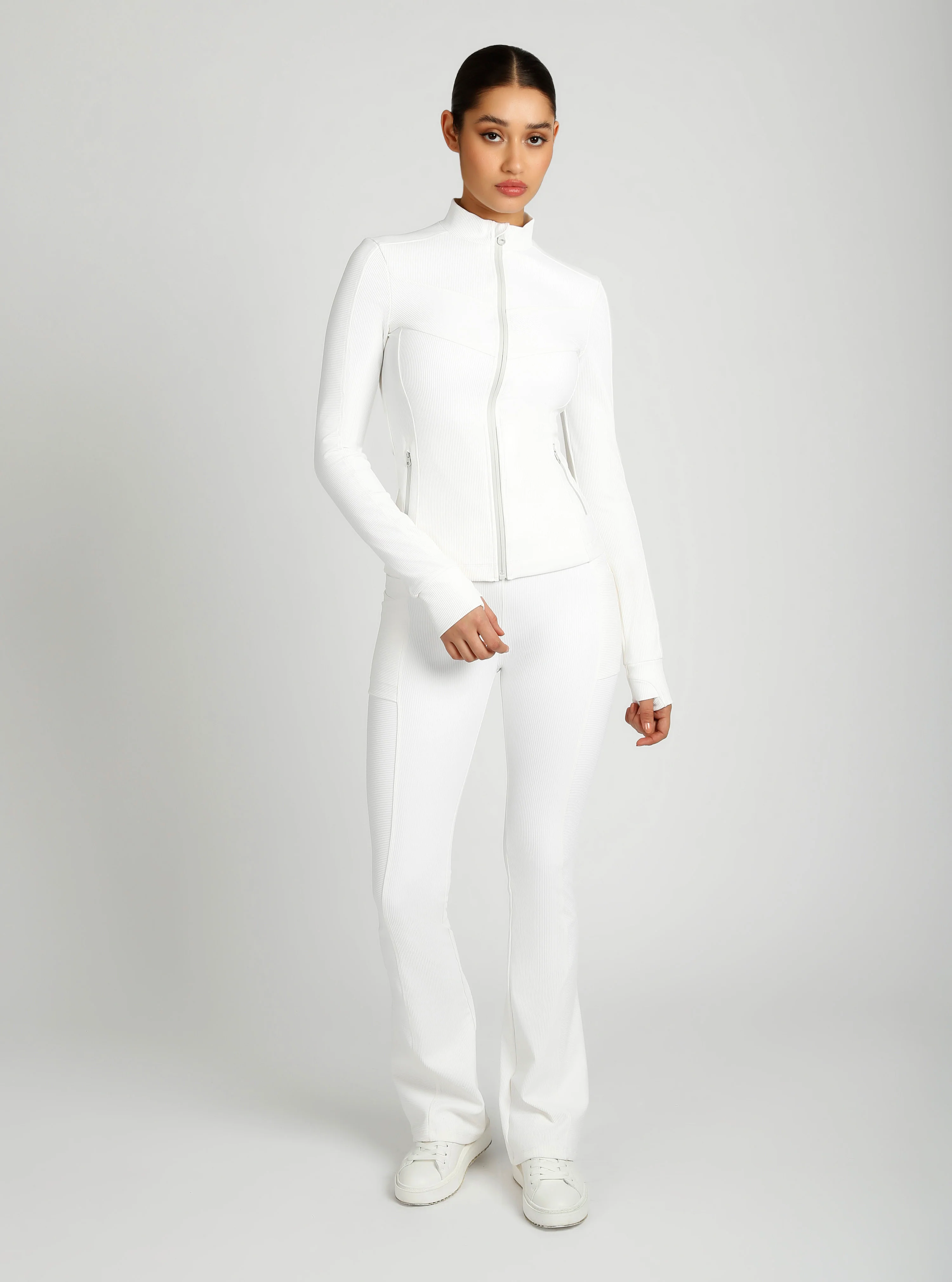 Directional Rib Activewear Fitted Jacket - Image 13