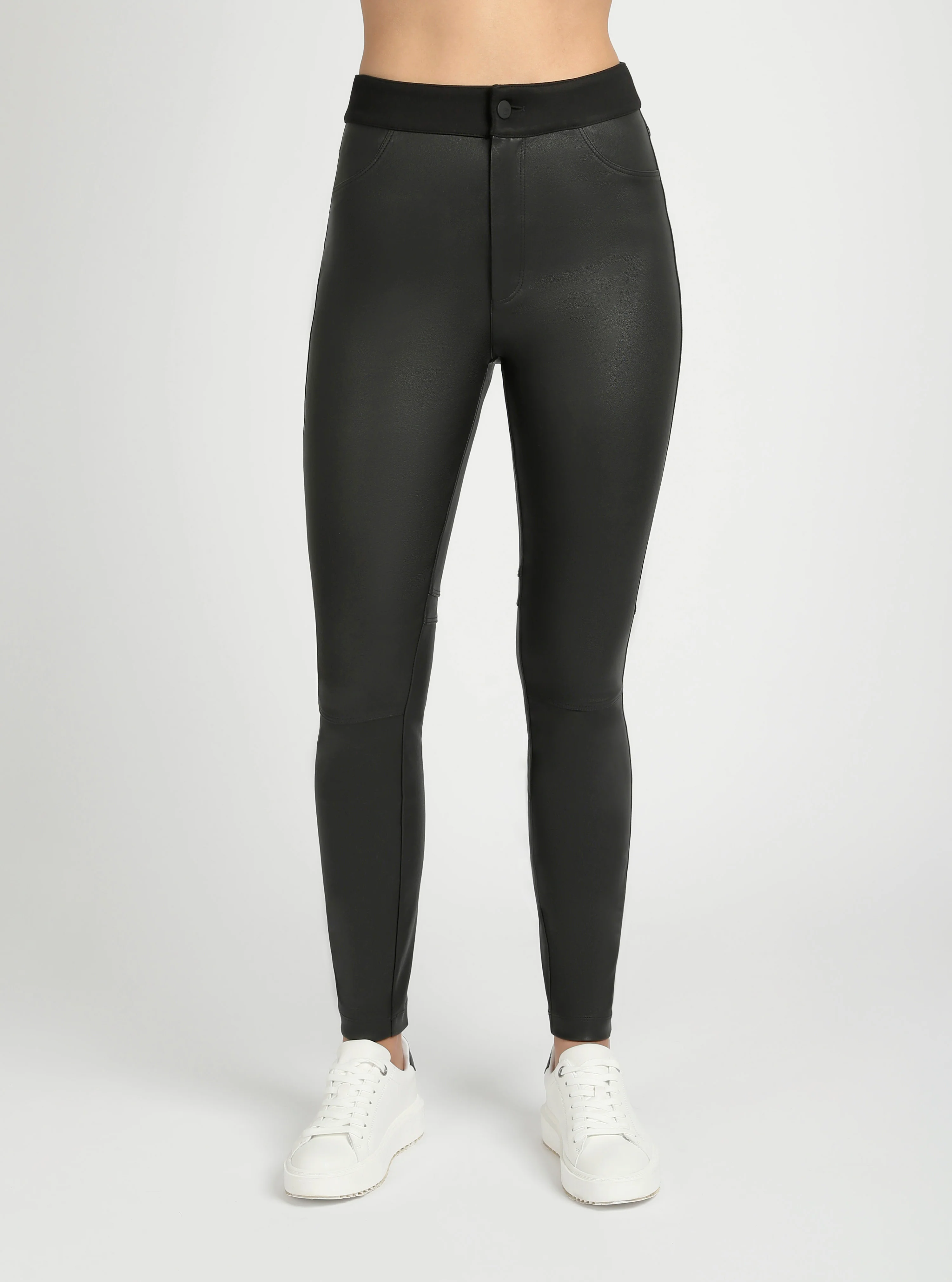 High Waist Stretch Leather Pant - Image 5