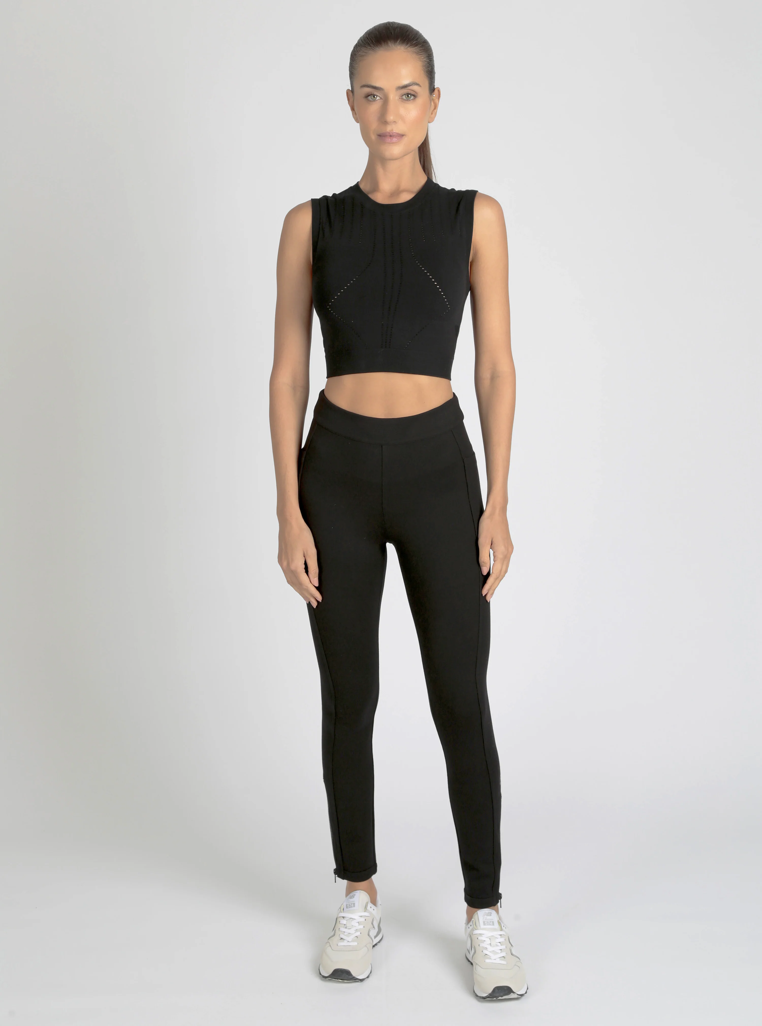 Infinity Compression Crop Top - Black - Image 5