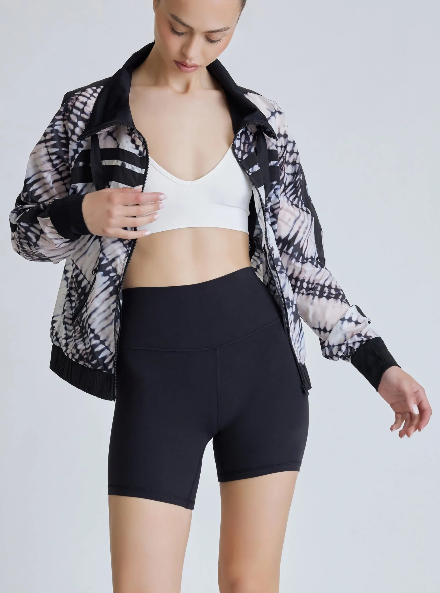 Ink Print Windbreaker - Black/White FINAL SALE - Image 5