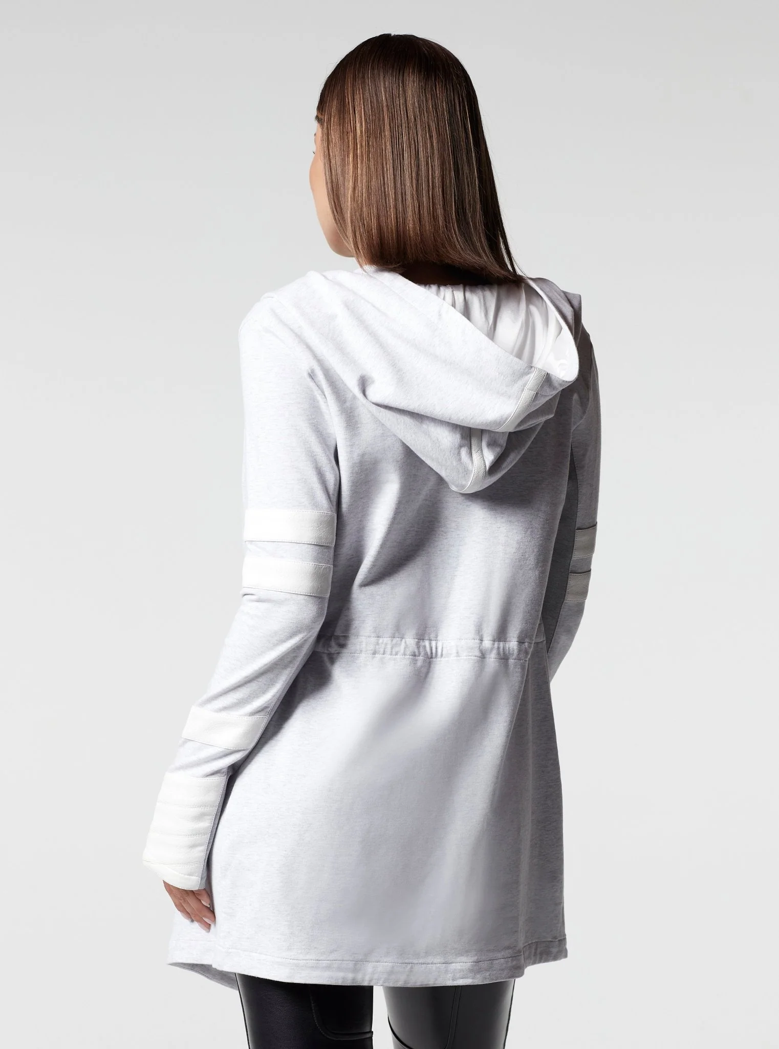 Maitri Stretch Wrap Traveller Jacket with Vegan Trim and Silk Hood - Image 3