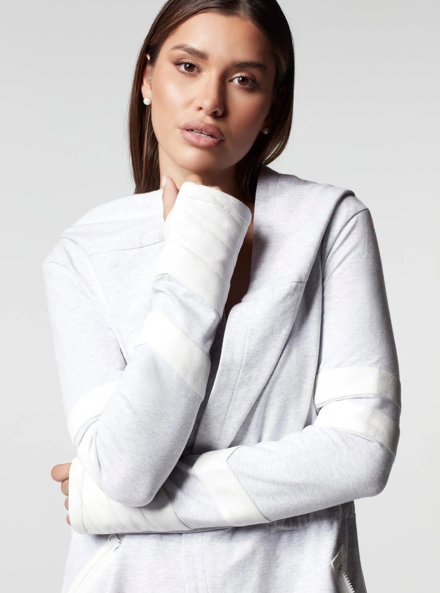 Maitri Stretch Wrap Traveller Jacket with Vegan Trim and Silk Hood - Image 6