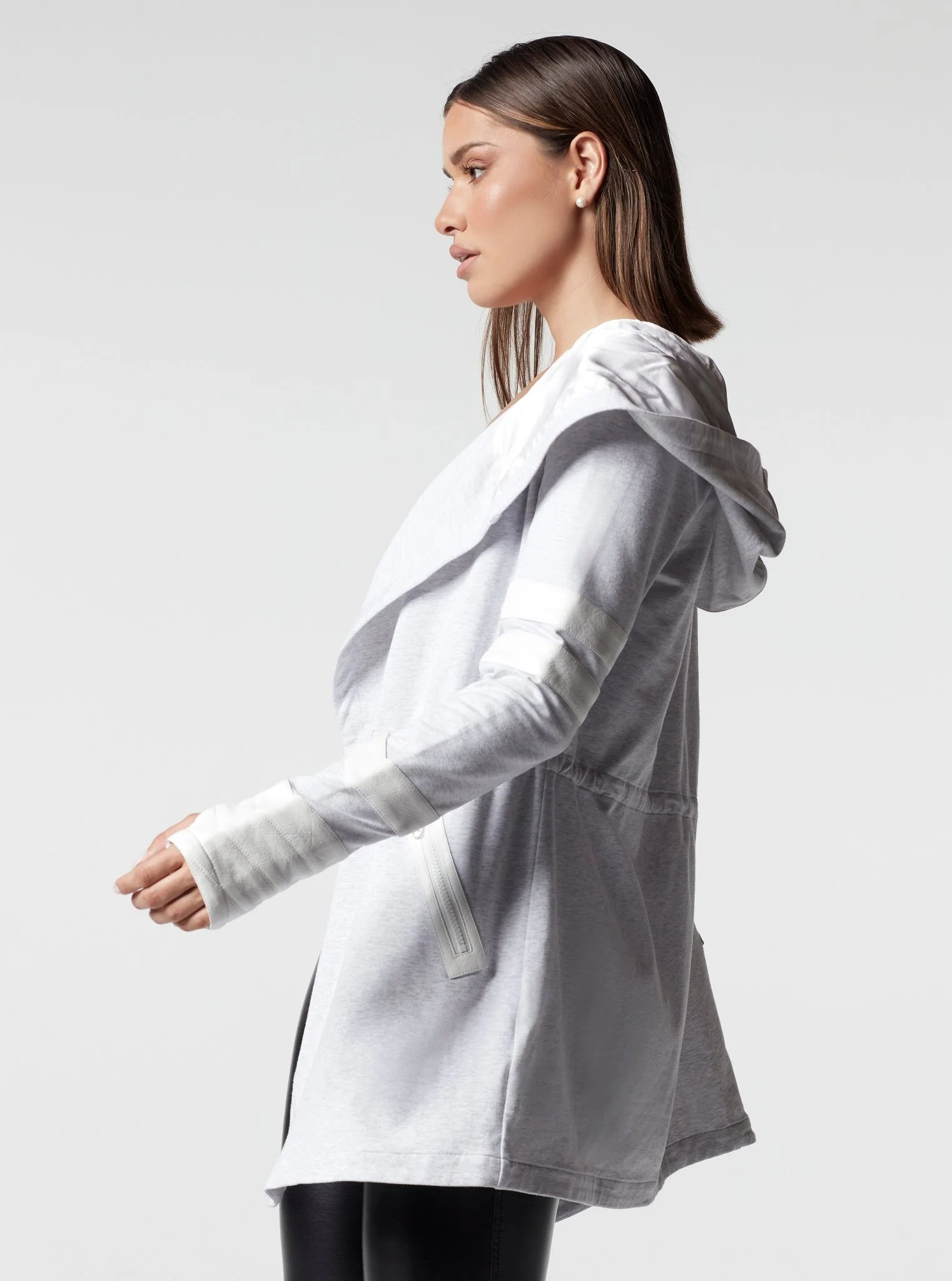 Maitri Stretch Wrap Traveller Jacket with Vegan Trim and Silk Hood - Image 7