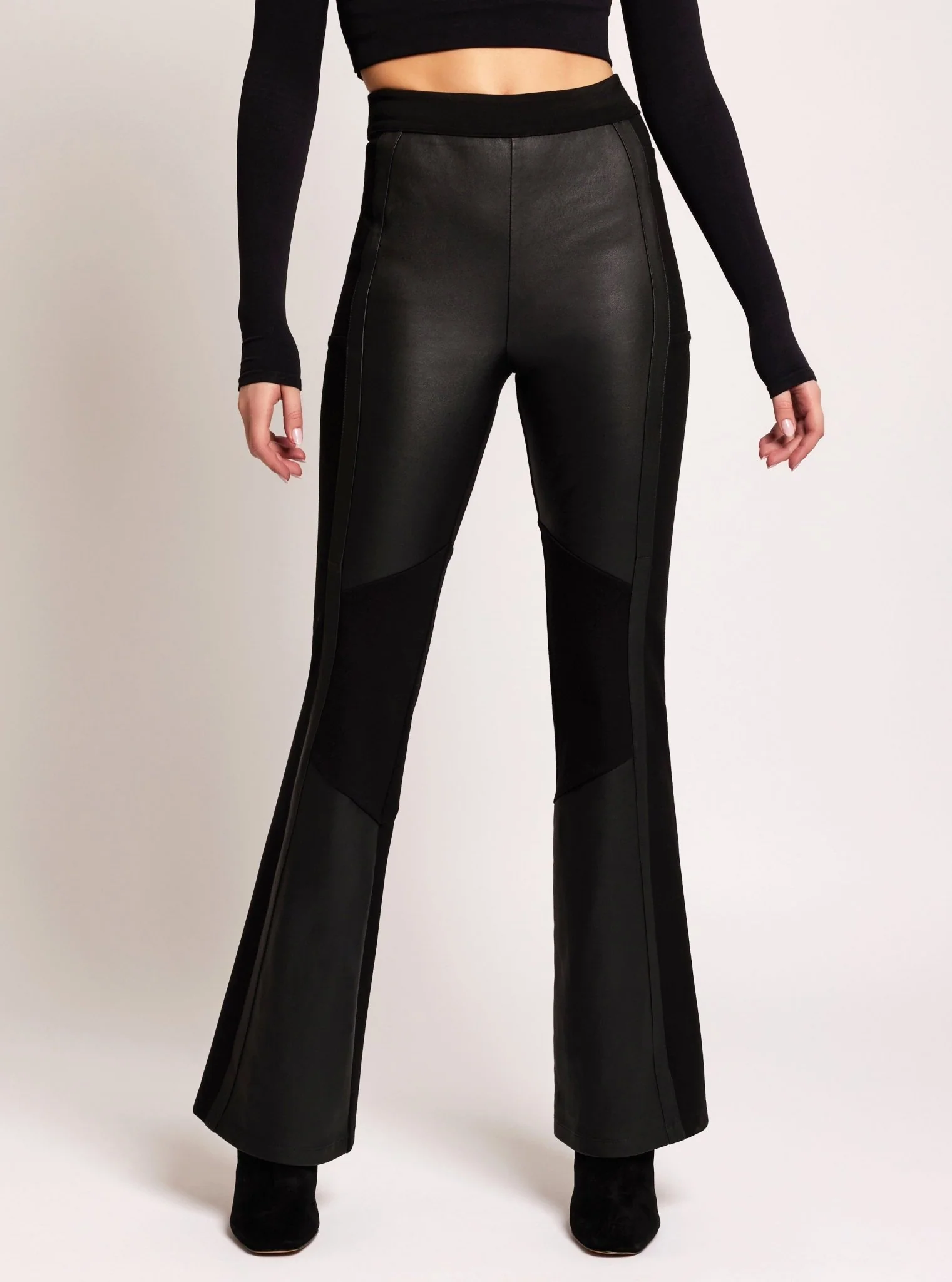 Ponte Leather Bootcut - Image 4