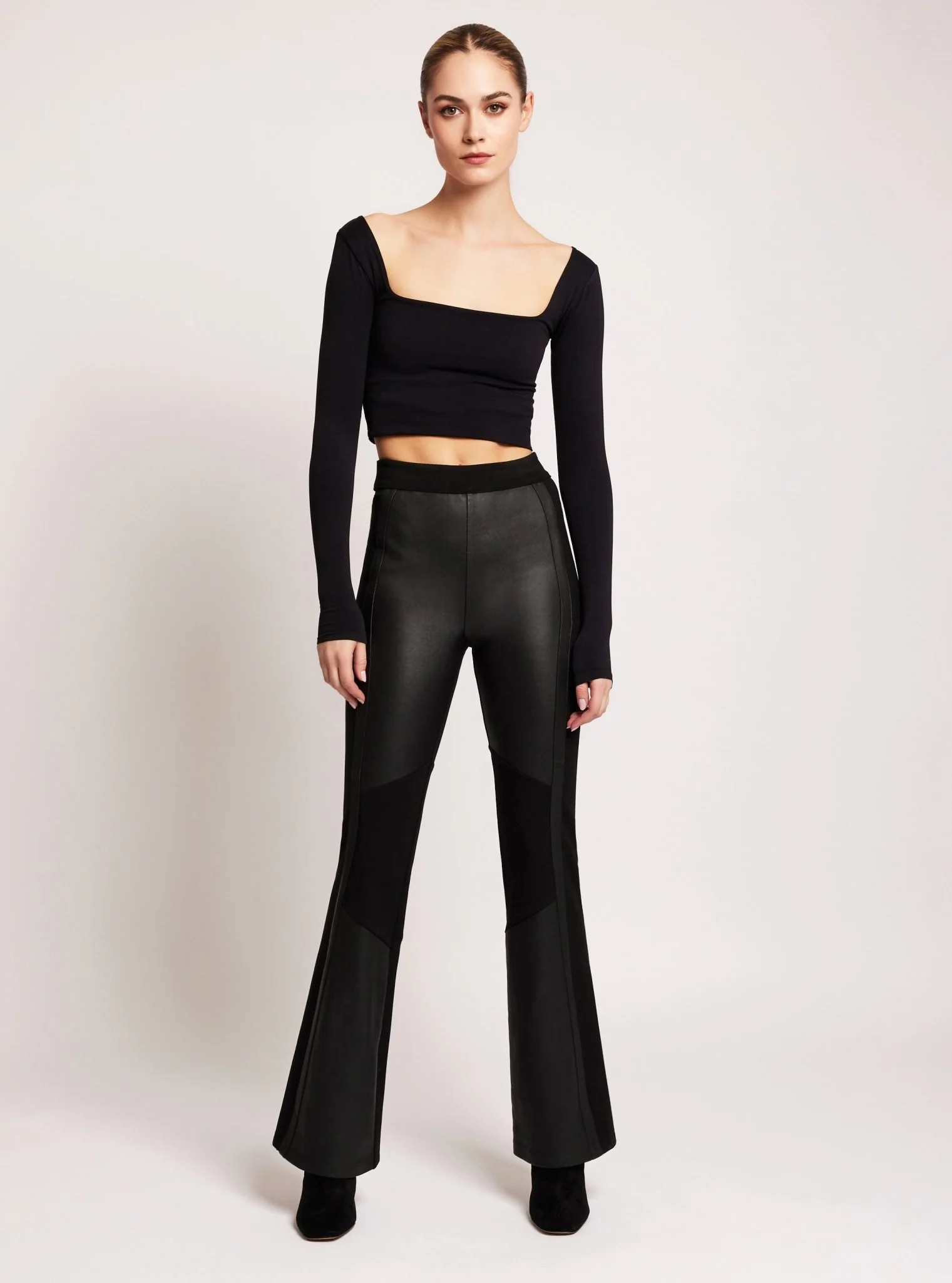 Ponte Leather Bootcut - Image 6