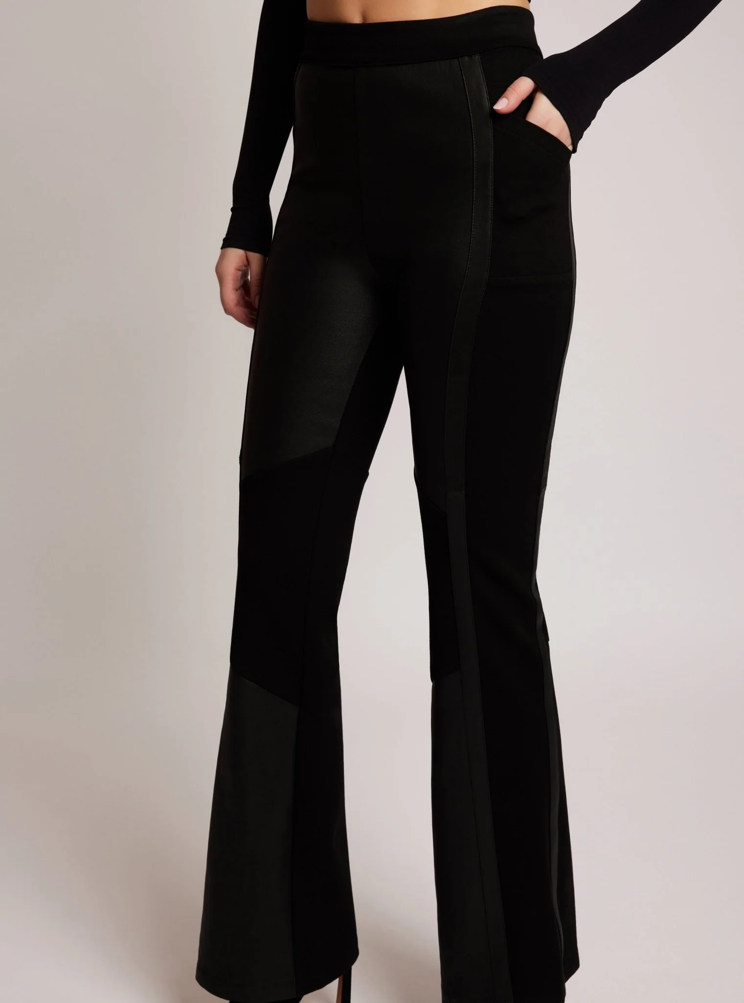 Ponte Leather Bootcut - Image 7