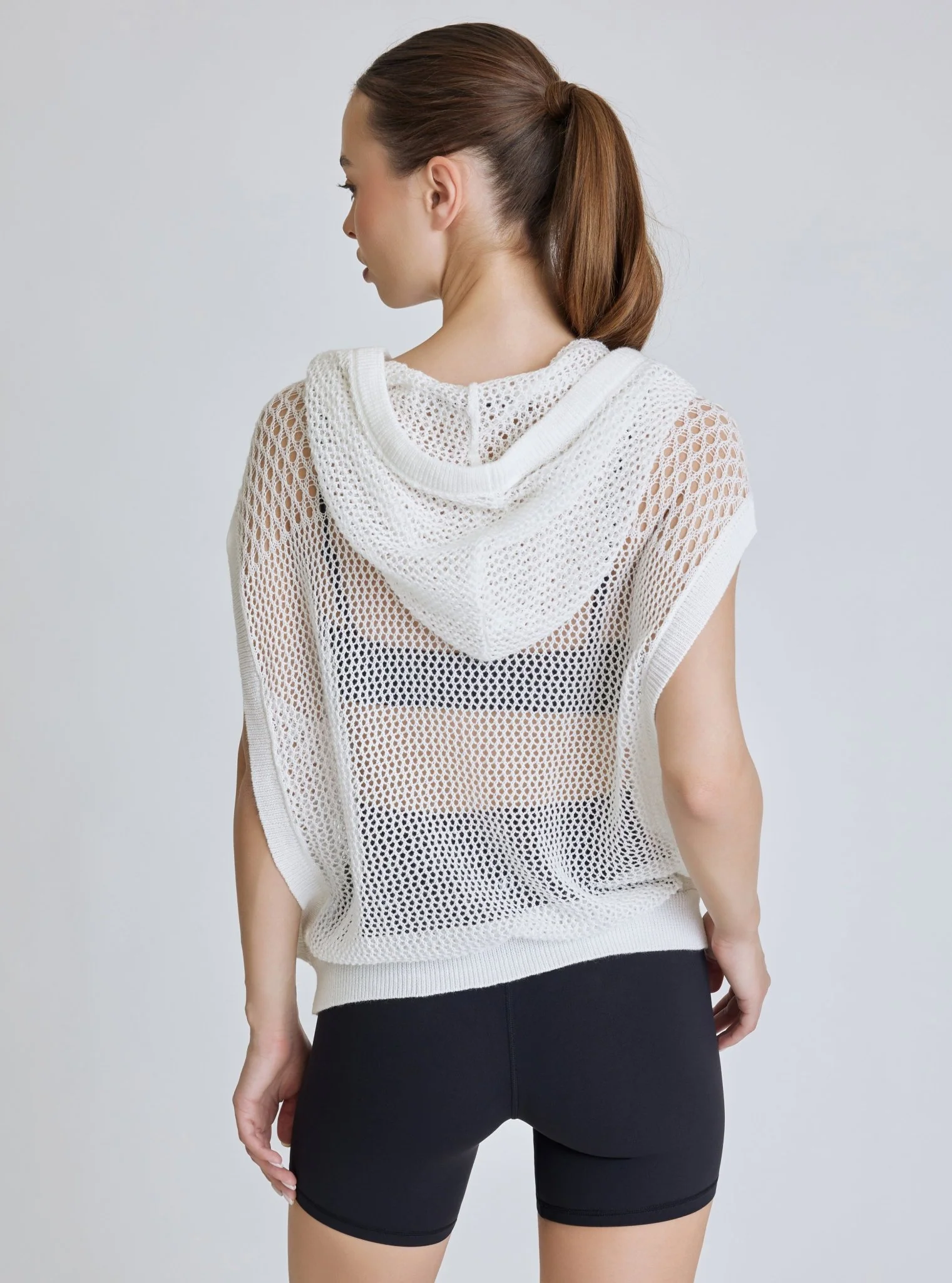 White Crochet Pullover Sleepless Hoodie - FINAL SALE - Image 7